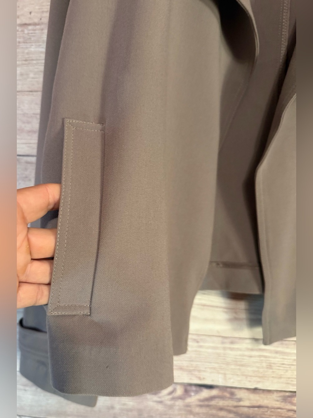 Premise Taupe Women's Trench Style Jacket Business Casual - Picture 4 of 8